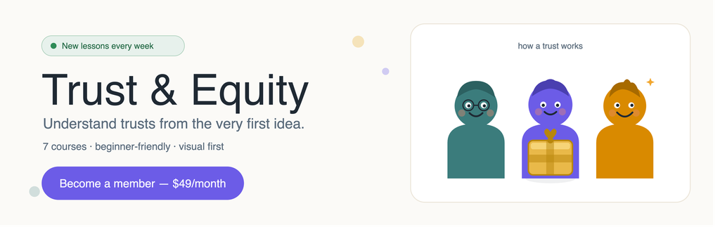 Trust and Equity Courses Subscription Donation